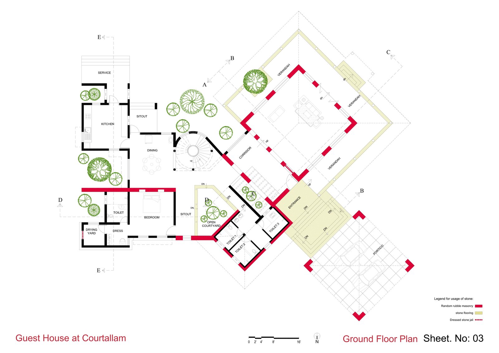 Kutralam Guest House design concept image 3